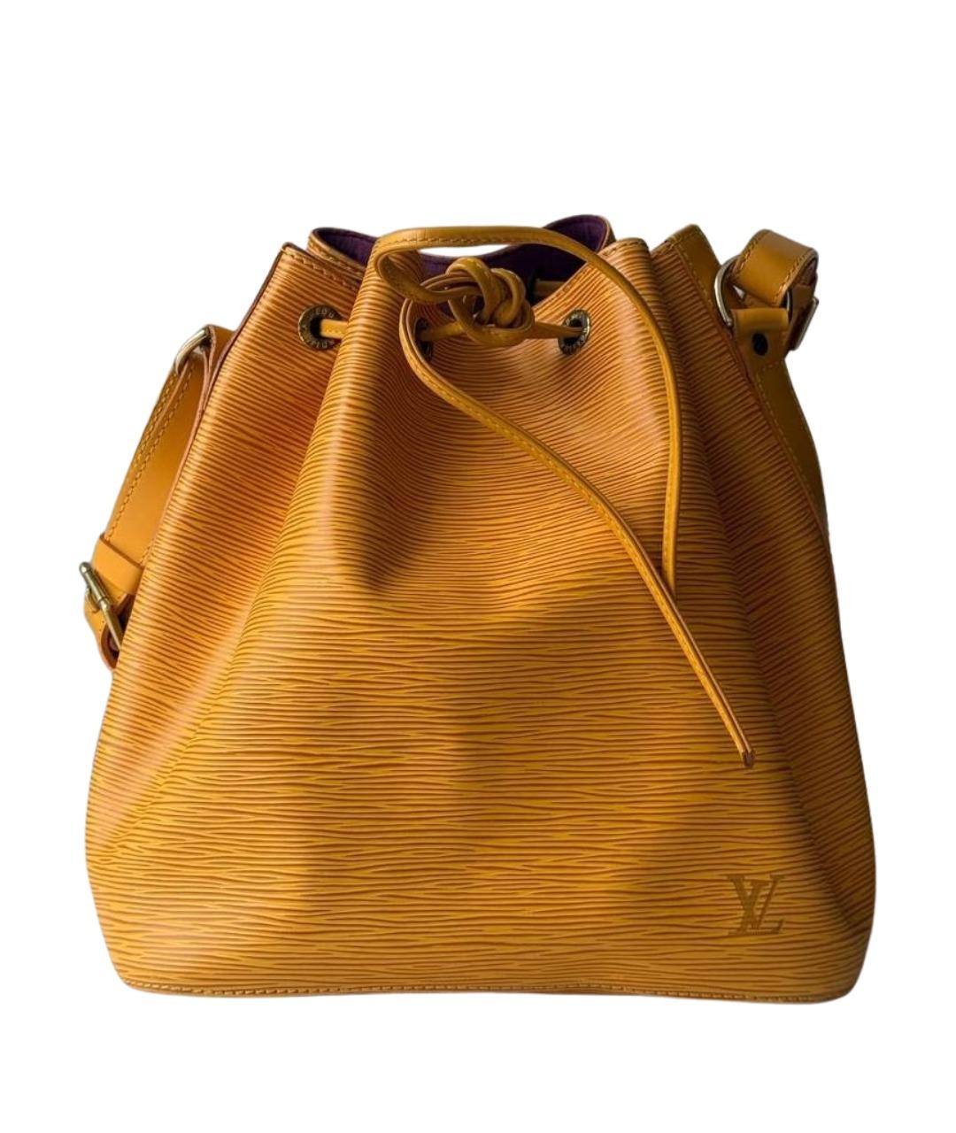 LOUIS VUITTON Желтая кожаная сумка через плечо, фото 1