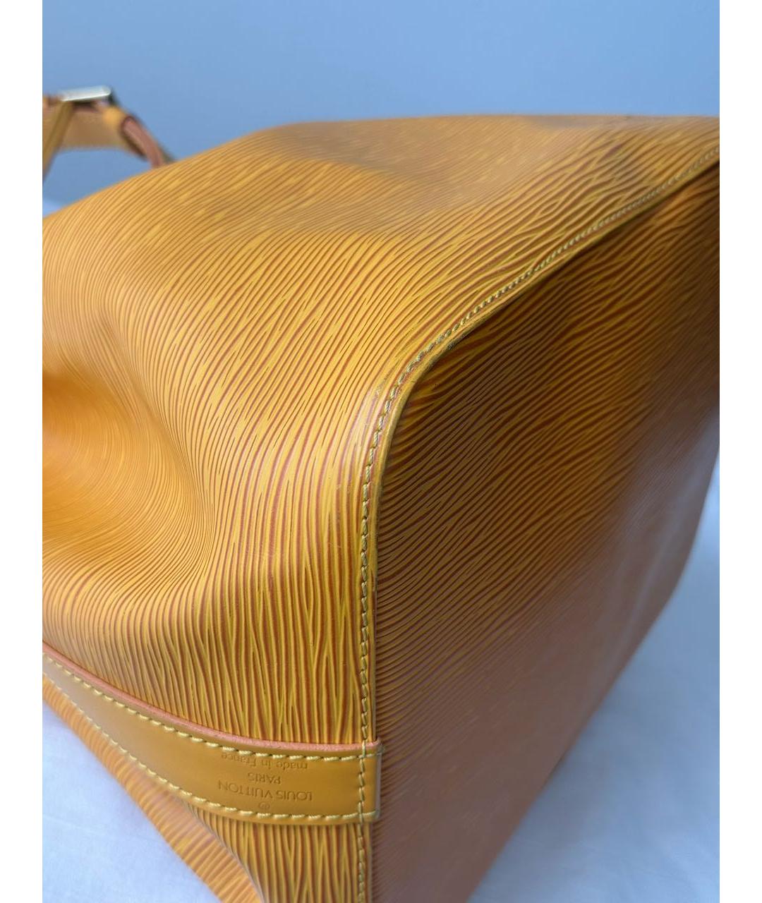 LOUIS VUITTON Желтая кожаная сумка через плечо, фото 6