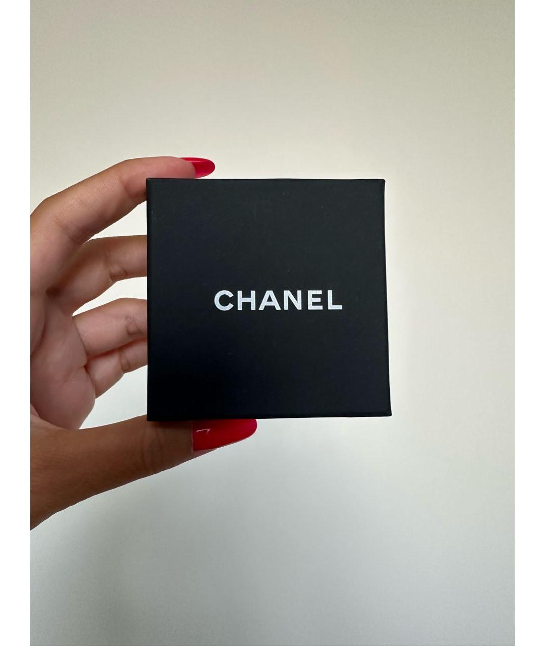 CHANEL Золотые металлические серьги, фото 4