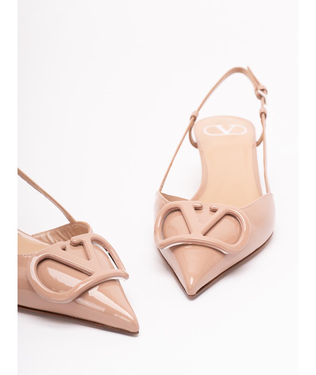 VALENTINO Розовые кожаные туфли, фото 5