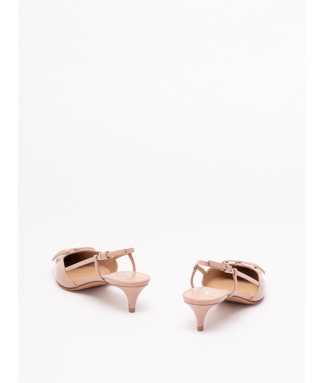 VALENTINO Розовые кожаные туфли, фото 3