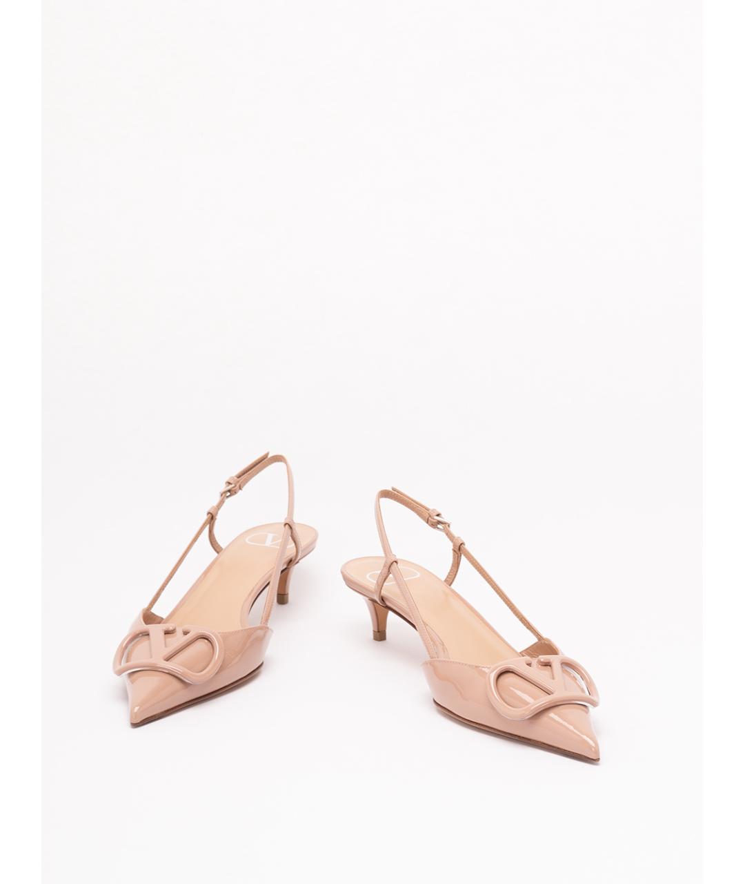 VALENTINO Розовые кожаные туфли, фото 2