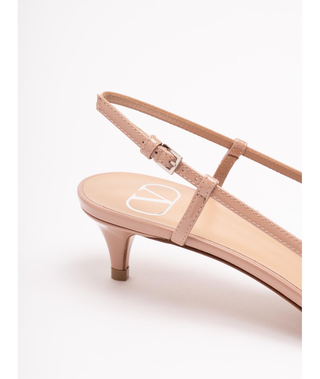VALENTINO Розовые кожаные туфли, фото 6