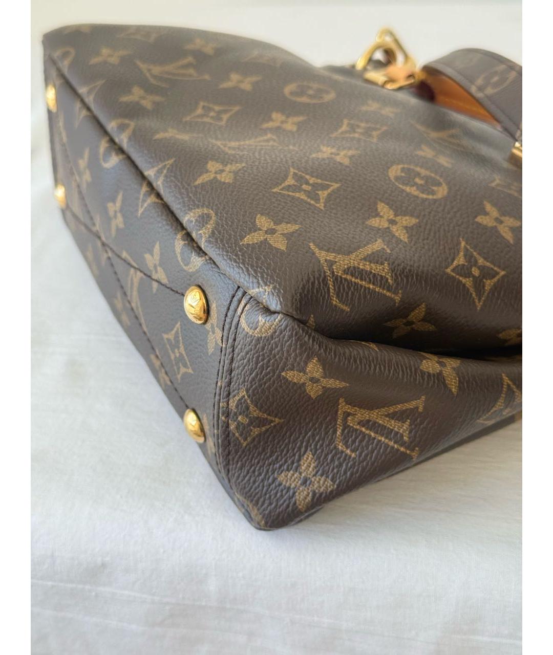 LOUIS VUITTON Коричневая канва сумка через плечо, фото 5