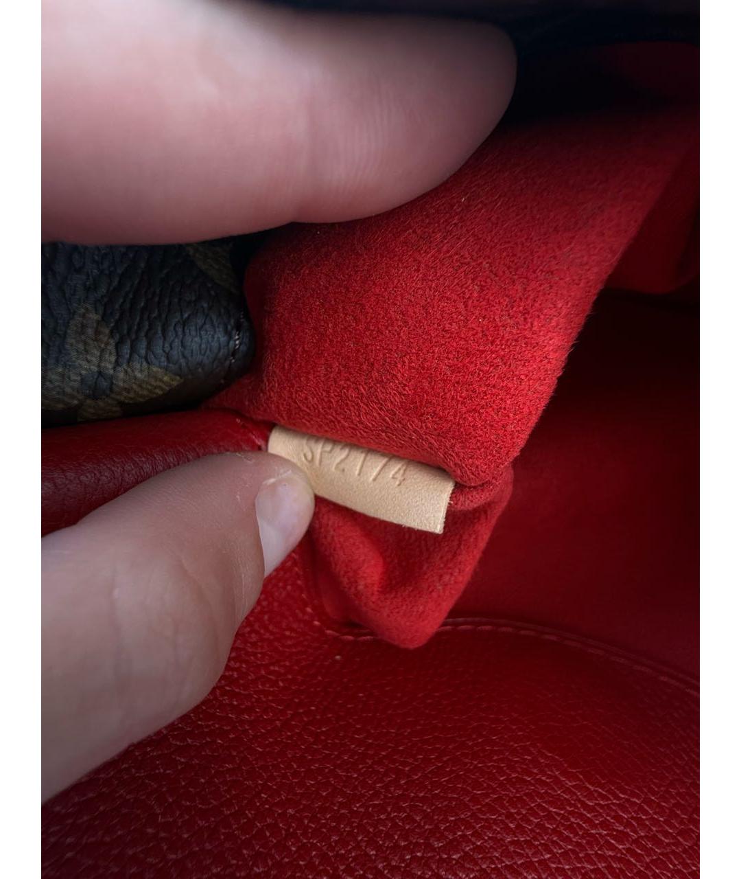 LOUIS VUITTON Коричневая канва сумка через плечо, фото 7