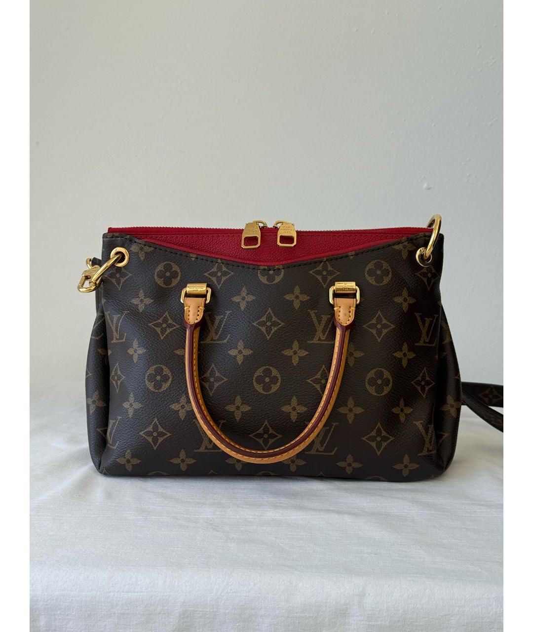 LOUIS VUITTON Коричневая канва сумка через плечо, фото 8