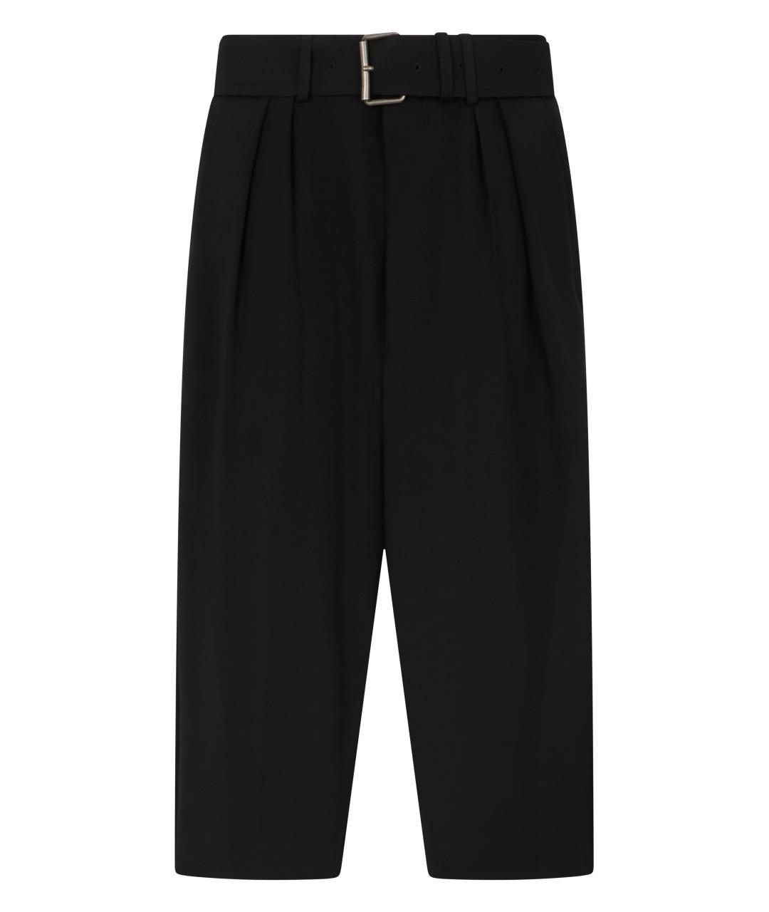 DRIES VAN NOTEN Черные шерстяные шорты, фото 1