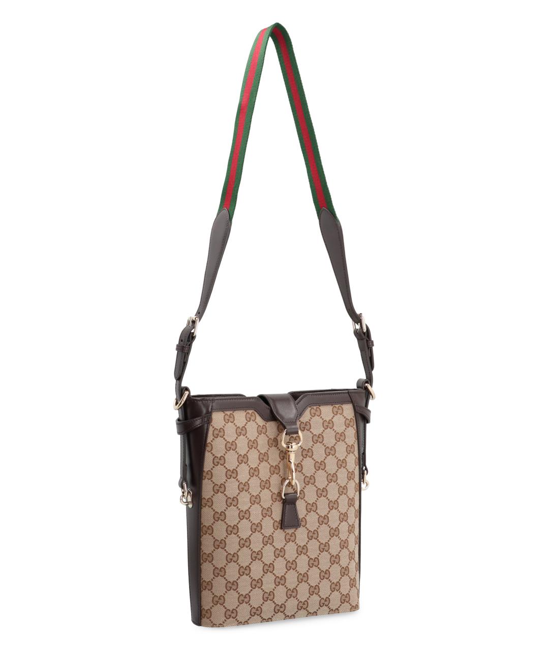 GUCCI Бежевая синтетическая сумка через плечо, фото 2