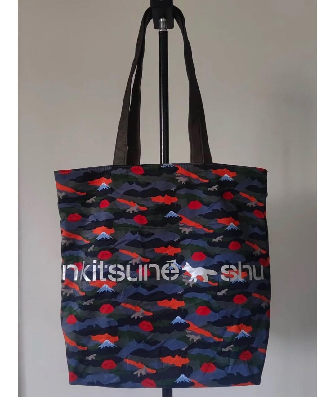 MAISON KITSUNE Мульти хлопковая сумка тоут, фото 2