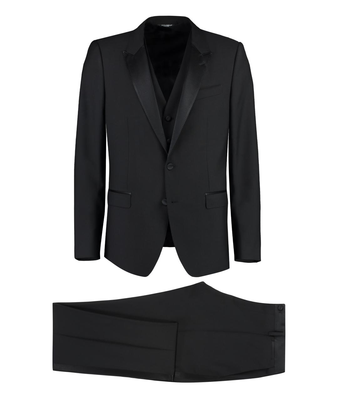 DOLCE&GABBANA Черный классический костюм, фото 1