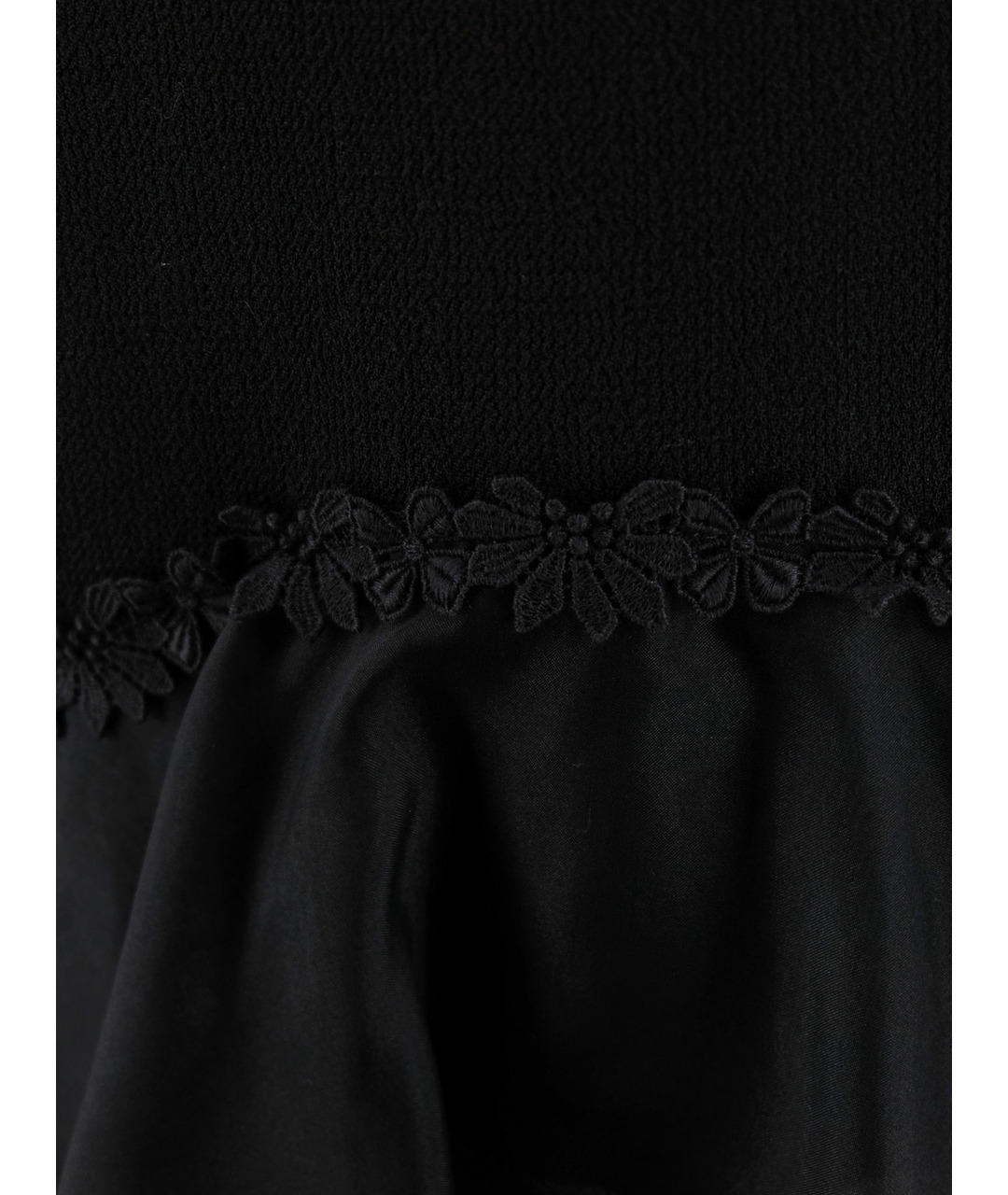 OSCAR DE LA RENTA Черное шерстяное повседневное платье, фото 4