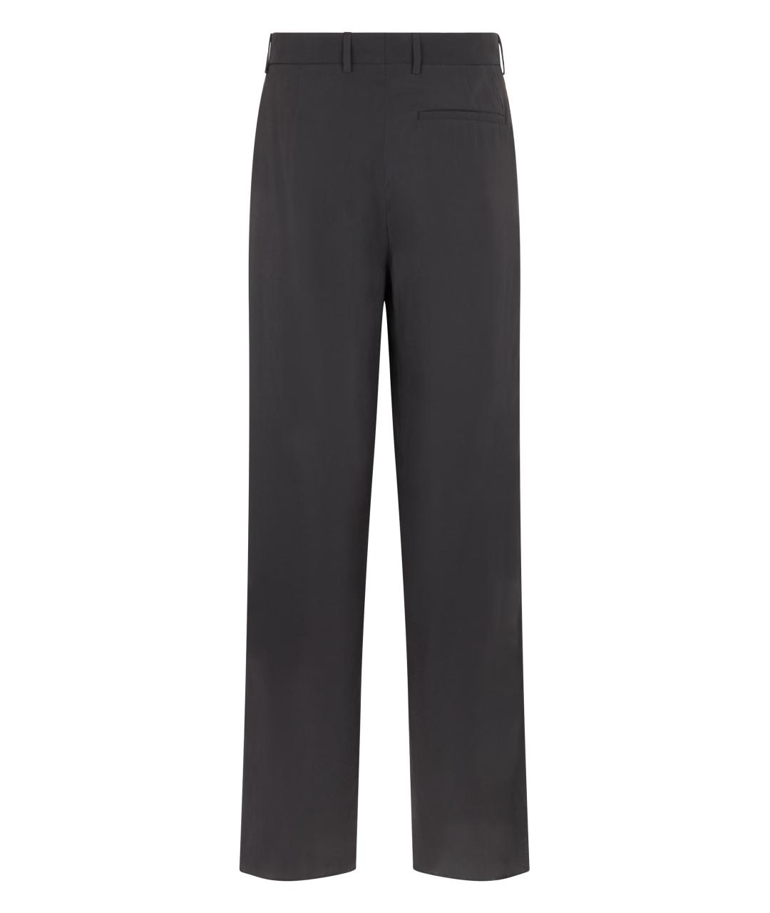 EMPORIO ARMANI Серые модал повседневные брюки, фото 2