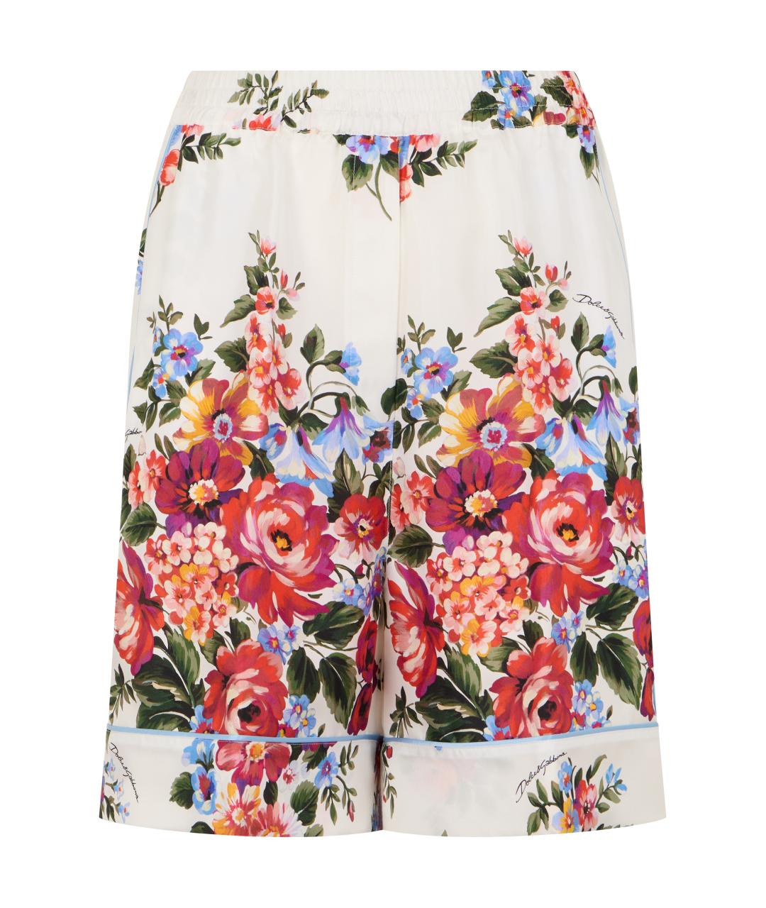 DOLCE&GABBANA Мульти хлопковые шорты, фото 1