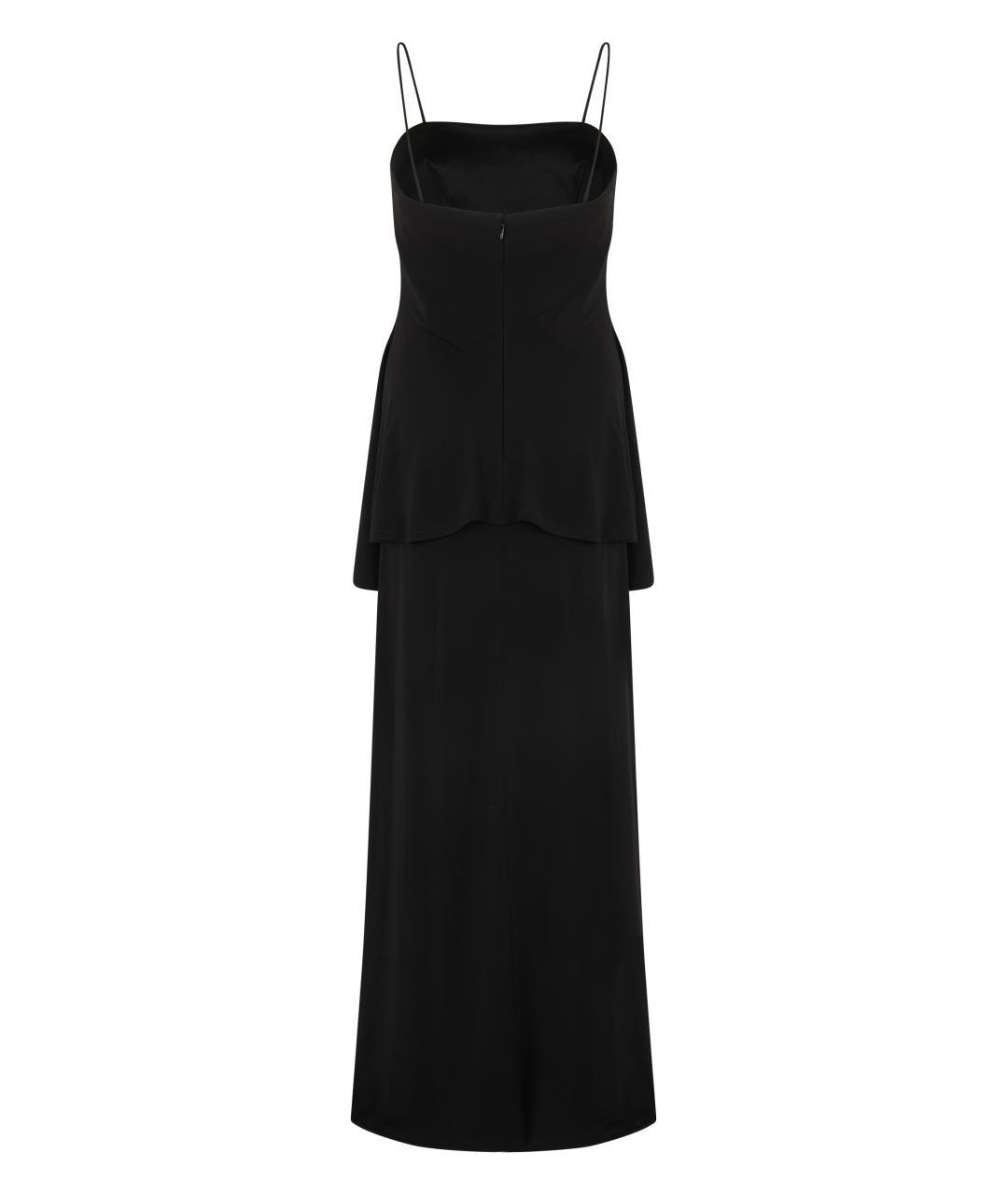 EMPORIO ARMANI Черное вискозное платье, фото 2