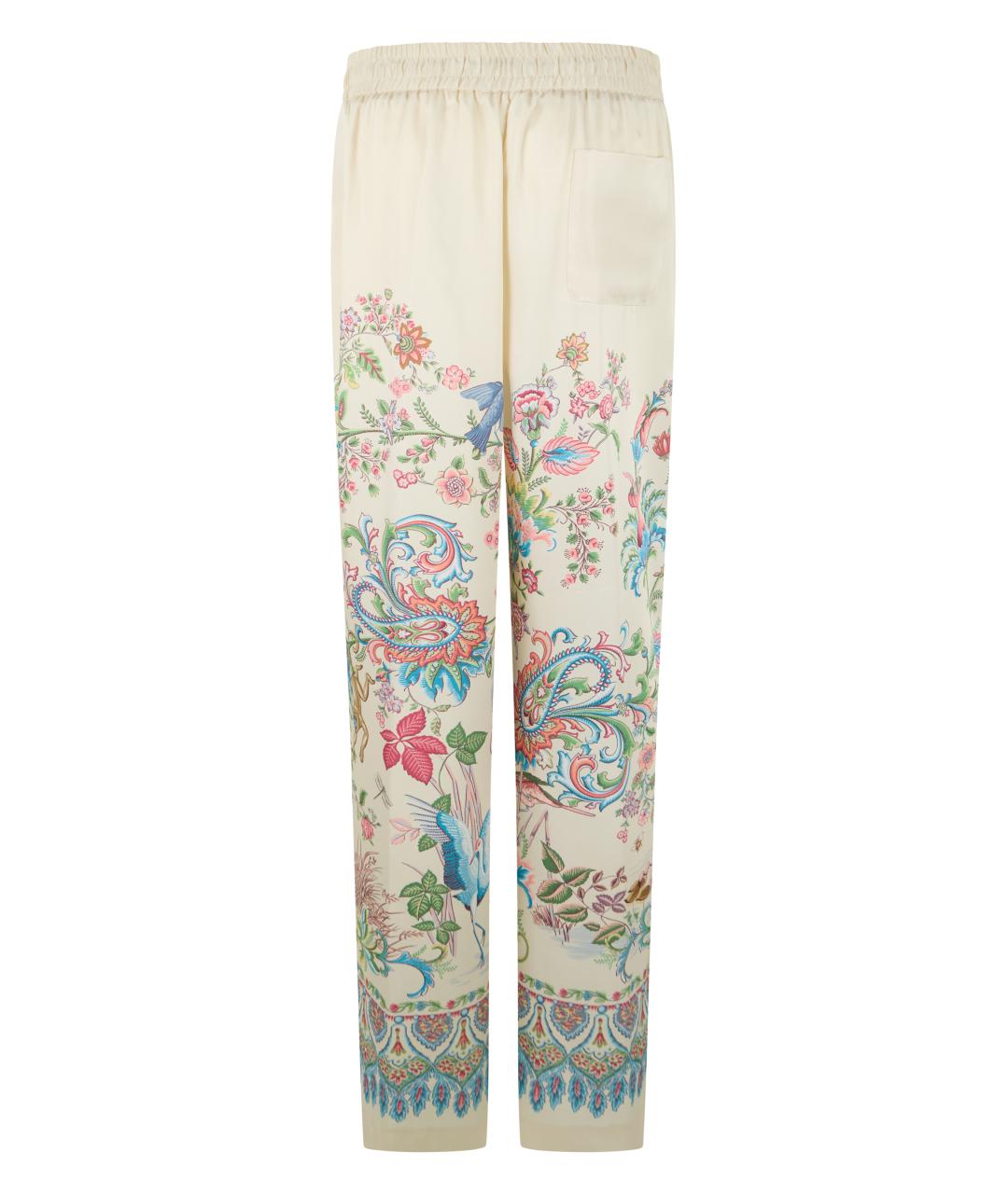 ETRO Мульти полиэстеровые прямые брюки, фото 2