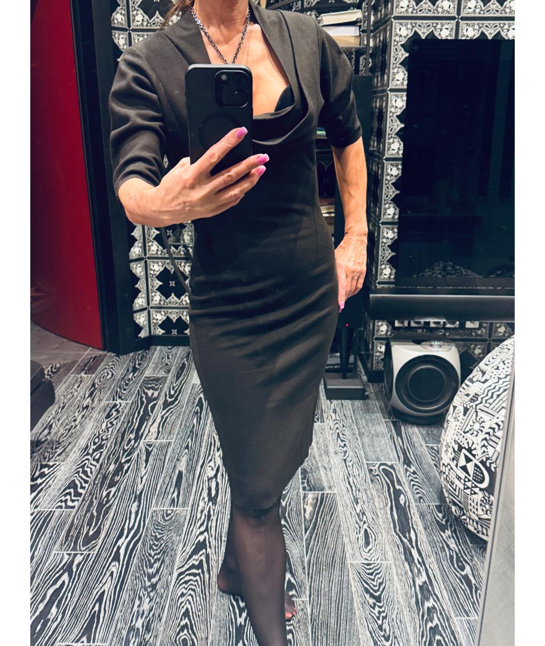BRIONI Коричневое шерстяное повседневное платье, фото 3