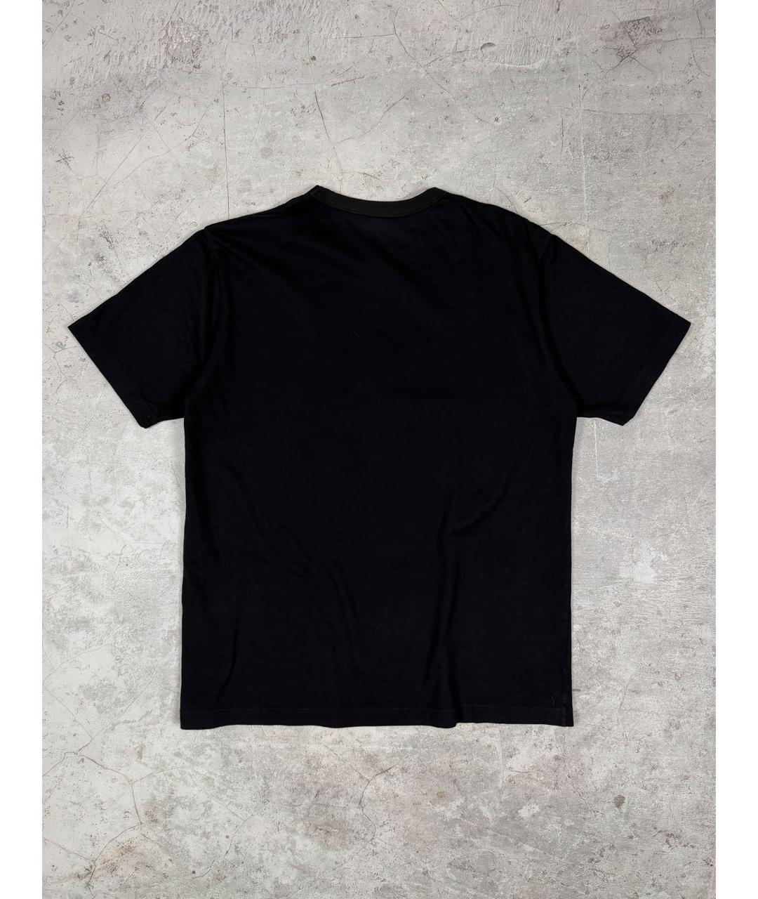 COMME DES GARÇONS Черная хлопковая футболка, фото 5