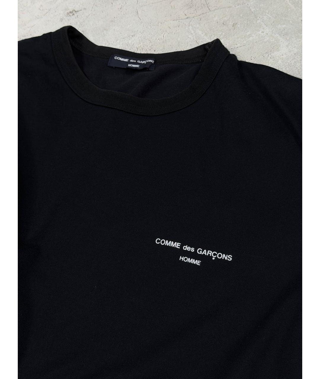 COMME DES GARÇONS Черная хлопковая футболка, фото 4