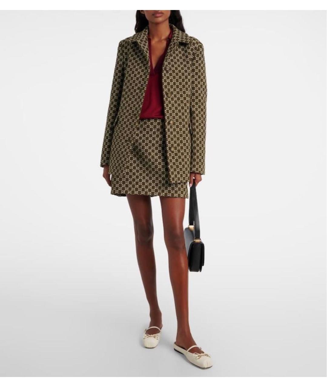 GUCCI Белые кожаные балетки, фото 5
