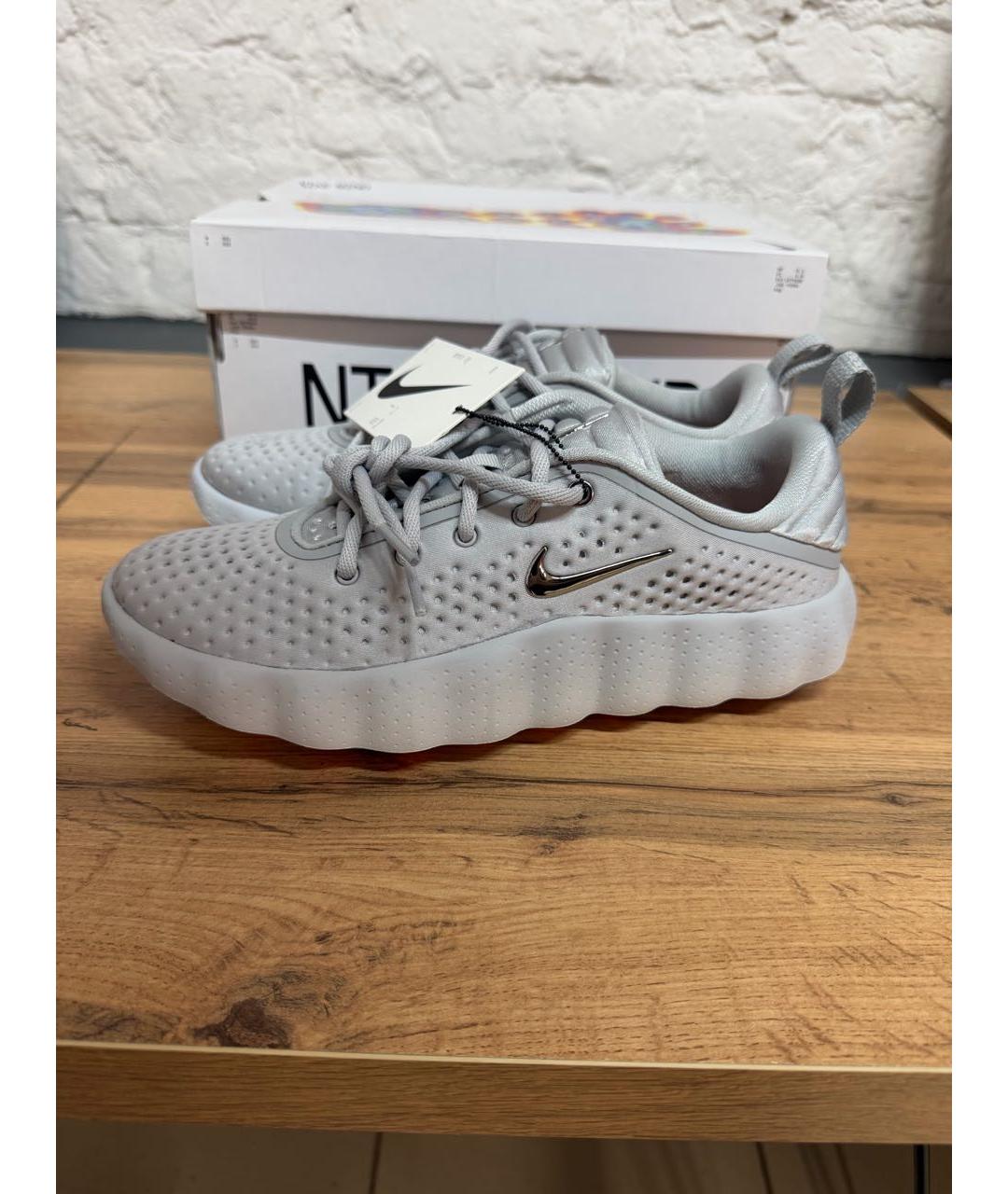 NIKE Серые текстильные кроссовки, фото 3