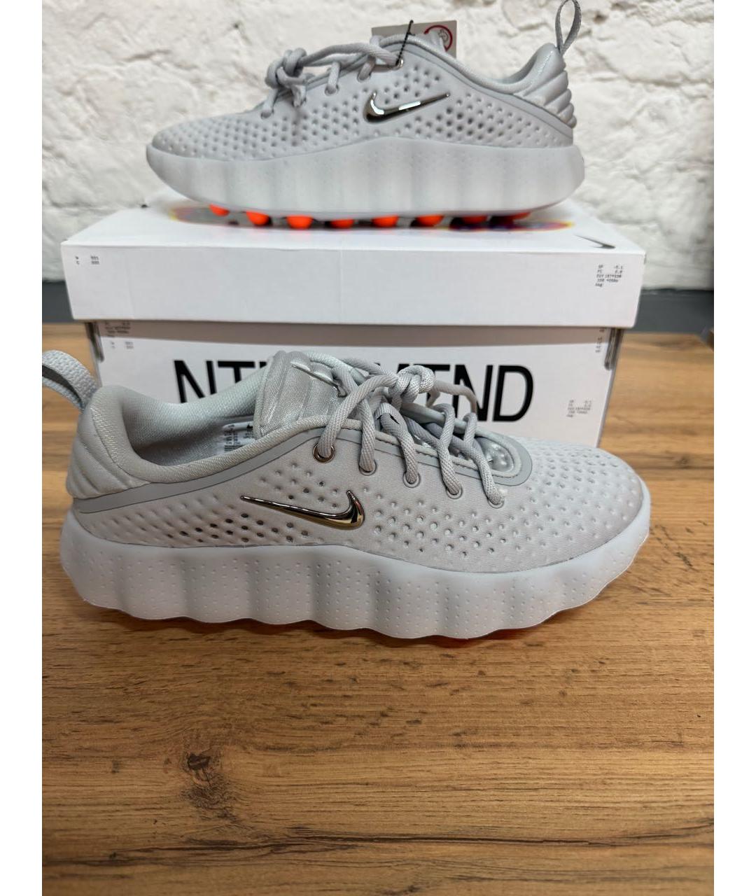 NIKE Серые текстильные кроссовки, фото 2