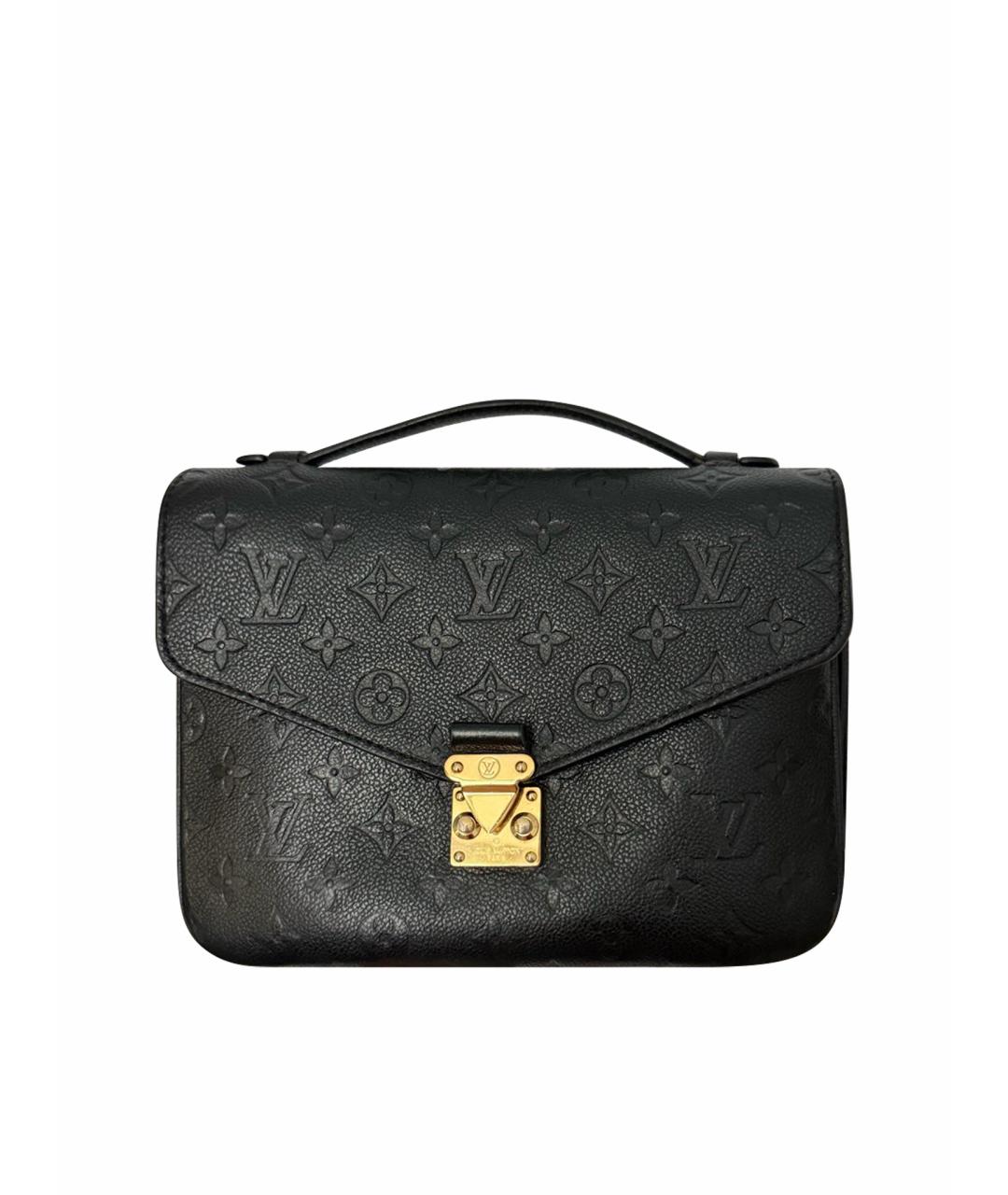 LOUIS VUITTON Черная кожаная сумка через плечо, фото 1