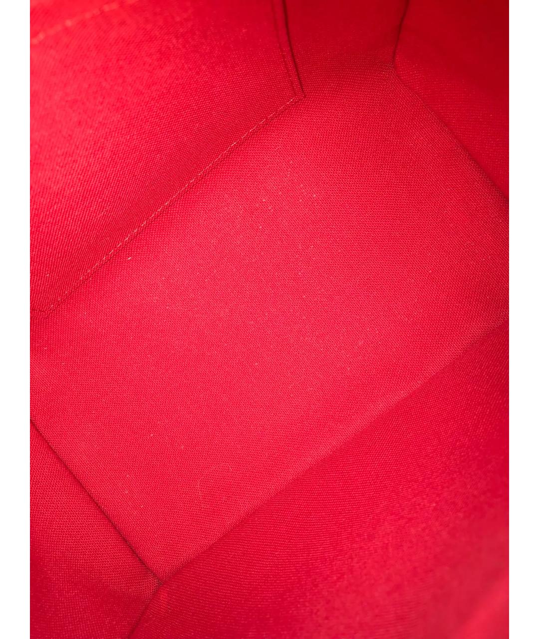 LOUIS VUITTON Коричневая плетеная сумка с короткими ручками, фото 5