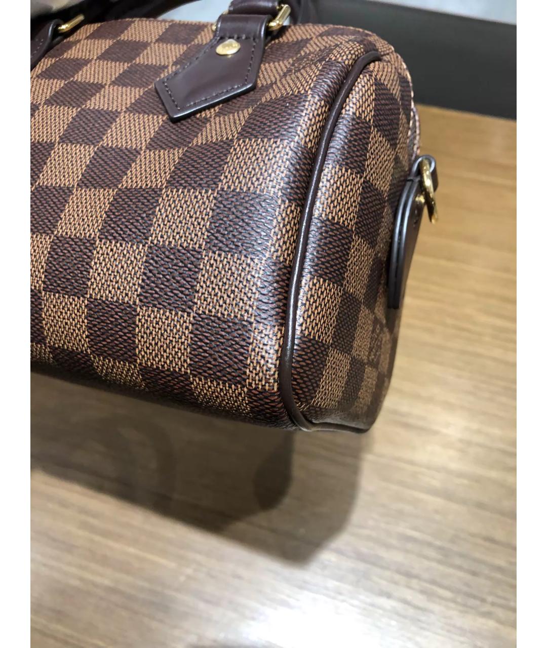 LOUIS VUITTON Коричневая плетеная сумка с короткими ручками, фото 4