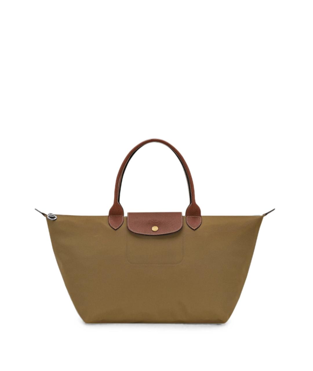 LONGCHAMP Коричневая синтетическая сумка тоут, фото 1