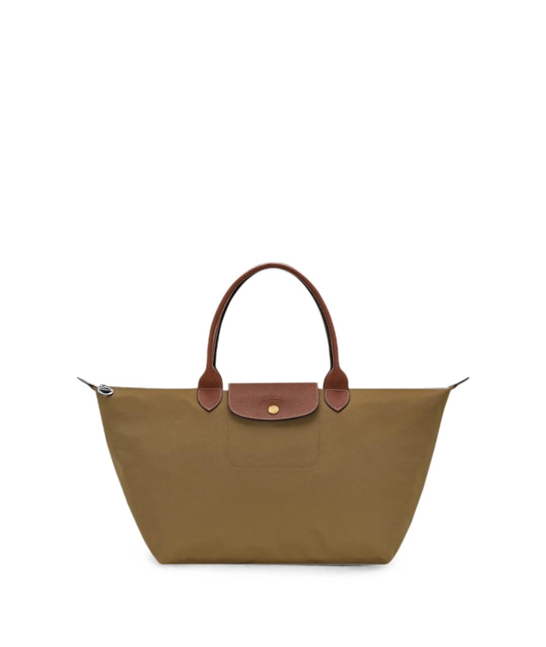 LONGCHAMP Коричневая синтетическая сумка тоут, фото 2