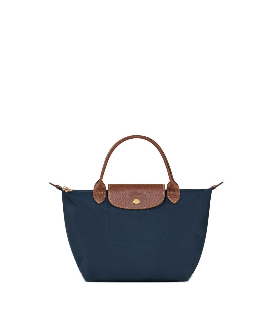 LONGCHAMP Синяя нейлоновая сумка с короткими ручками, фото 3