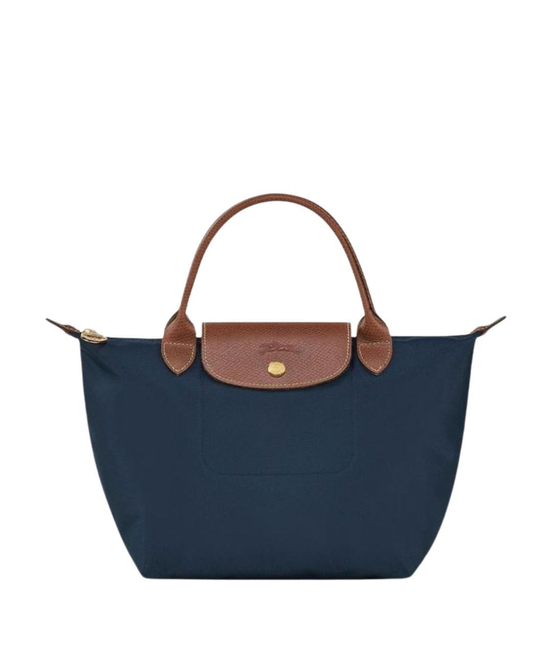 LONGCHAMP Синяя нейлоновая сумка с короткими ручками, фото 1