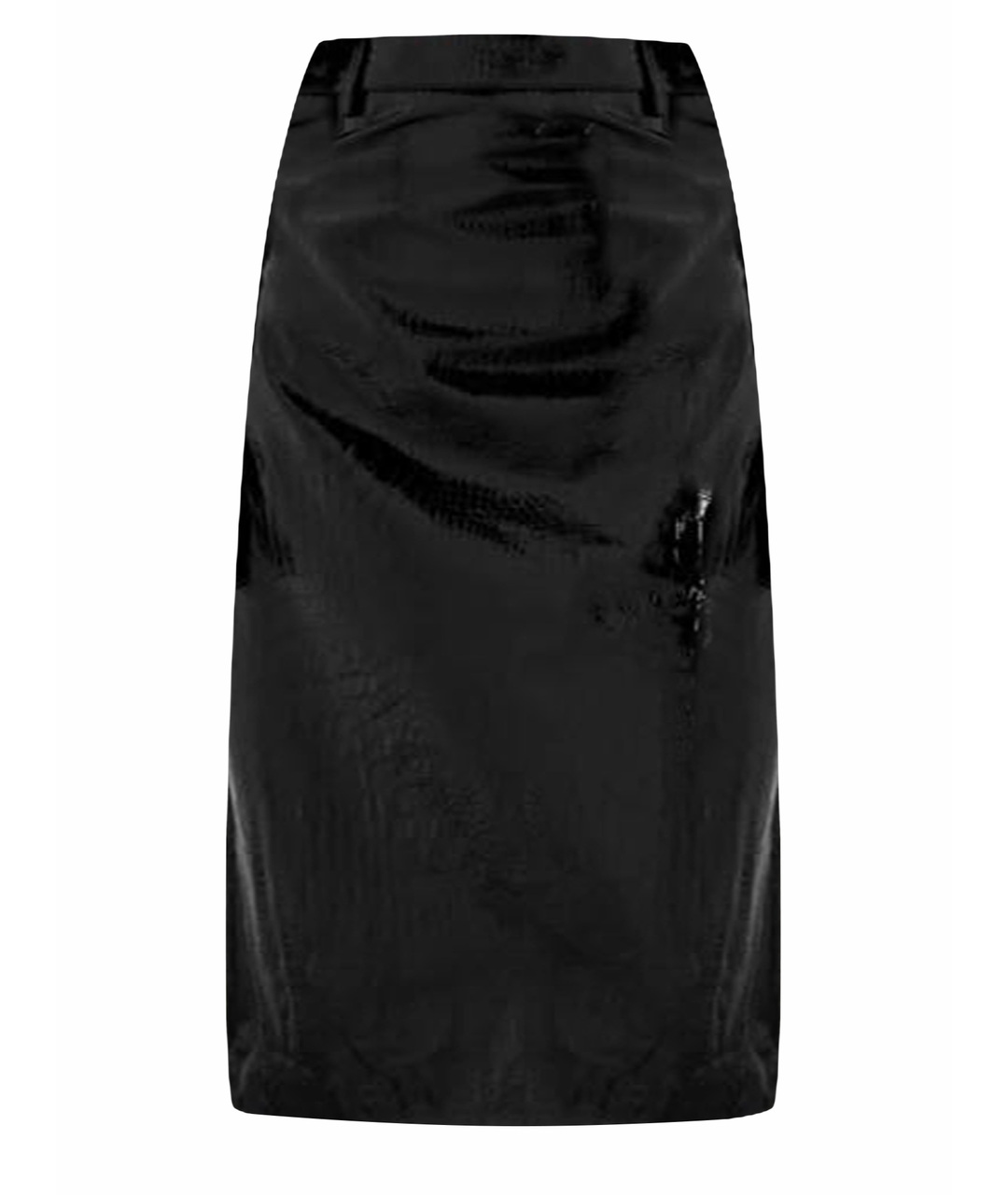 DODO BAR OR Черная кожаная юбка миди, фото 1