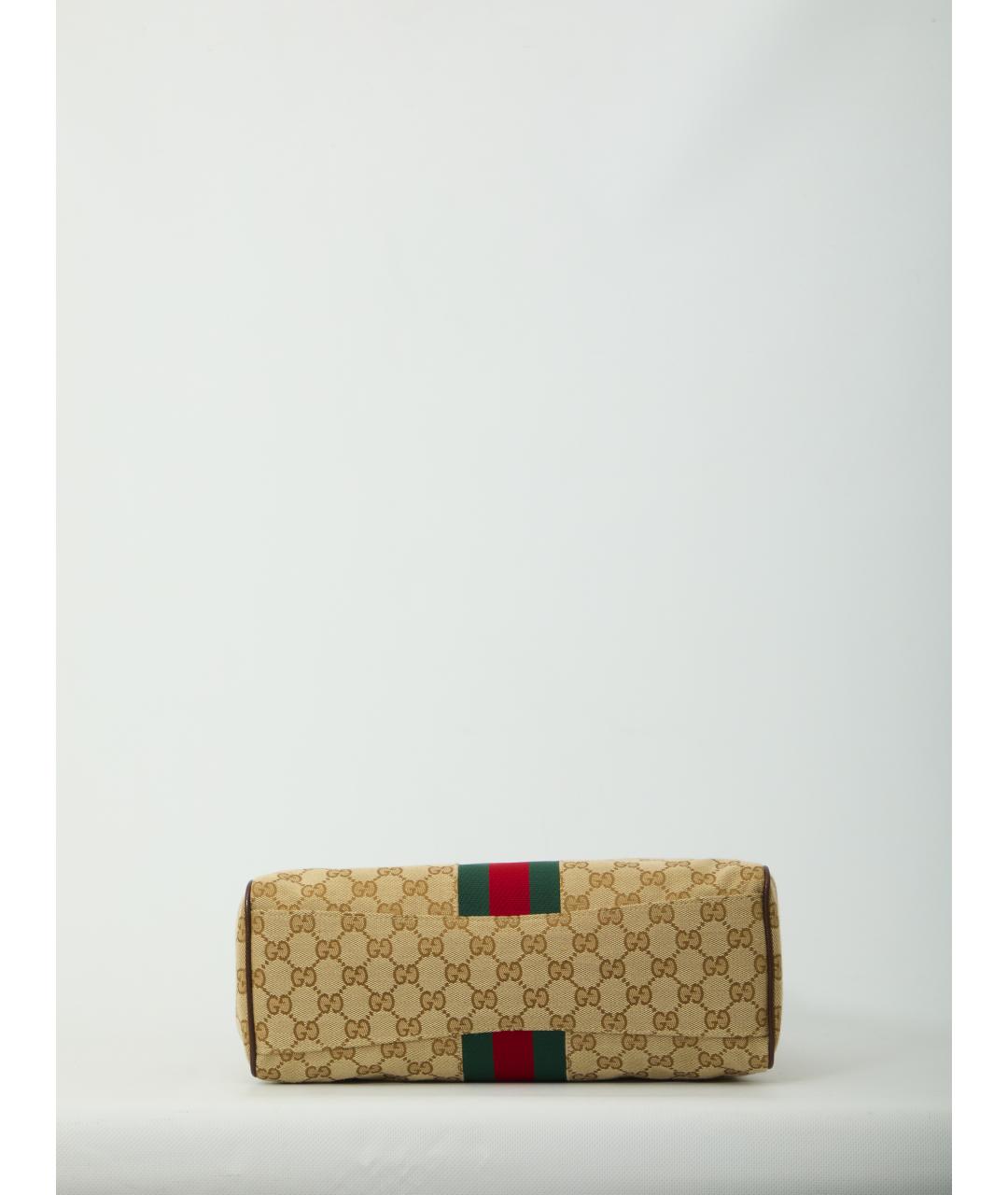 GUCCI Бежевая канва сумка тоут, фото 3