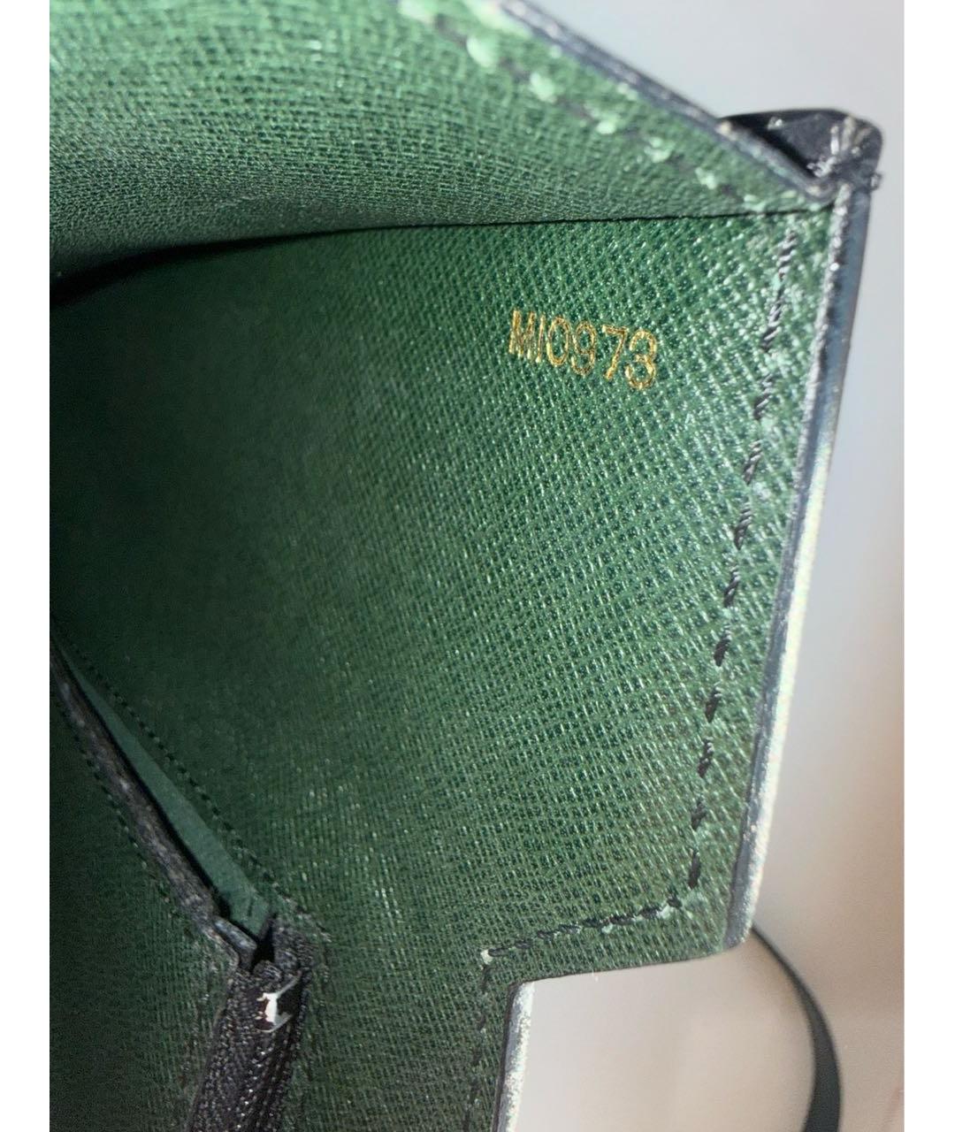 LOUIS VUITTON Черный кожаный портфель, фото 7