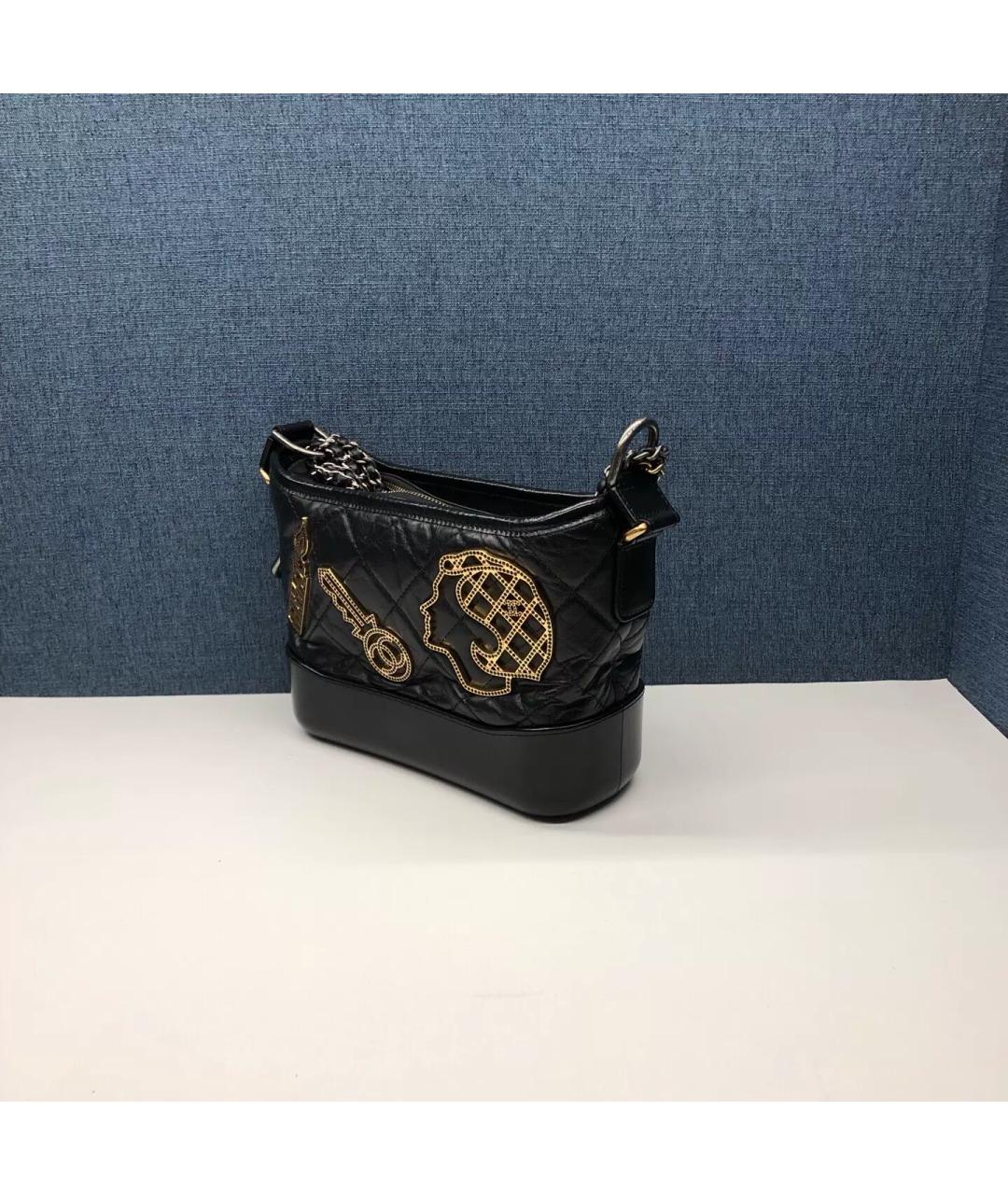 CHANEL Черная кожаная сумка через плечо, фото 4