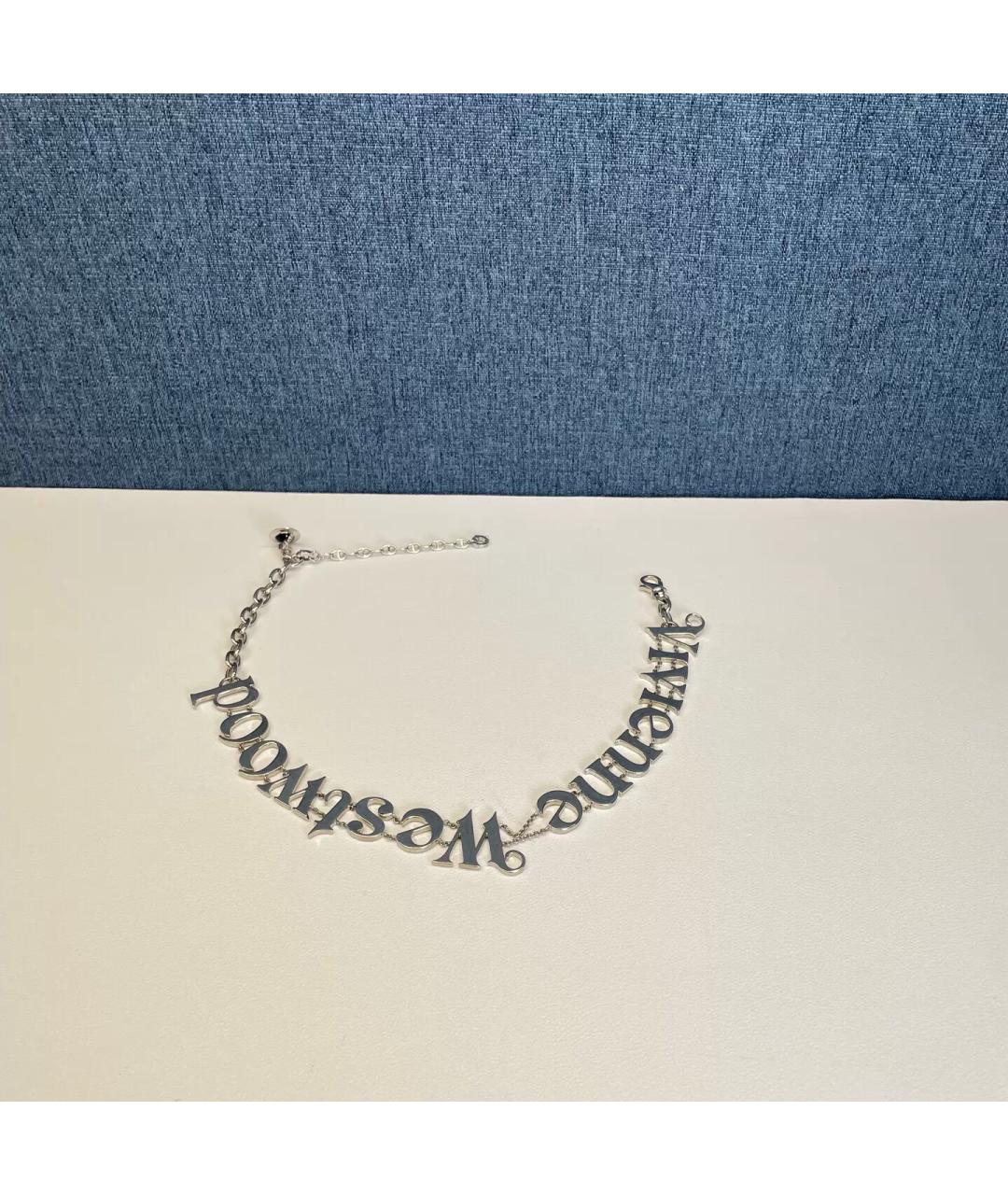 VIVIENNE WESTWOOD Серебряное металлическое колье, фото 5