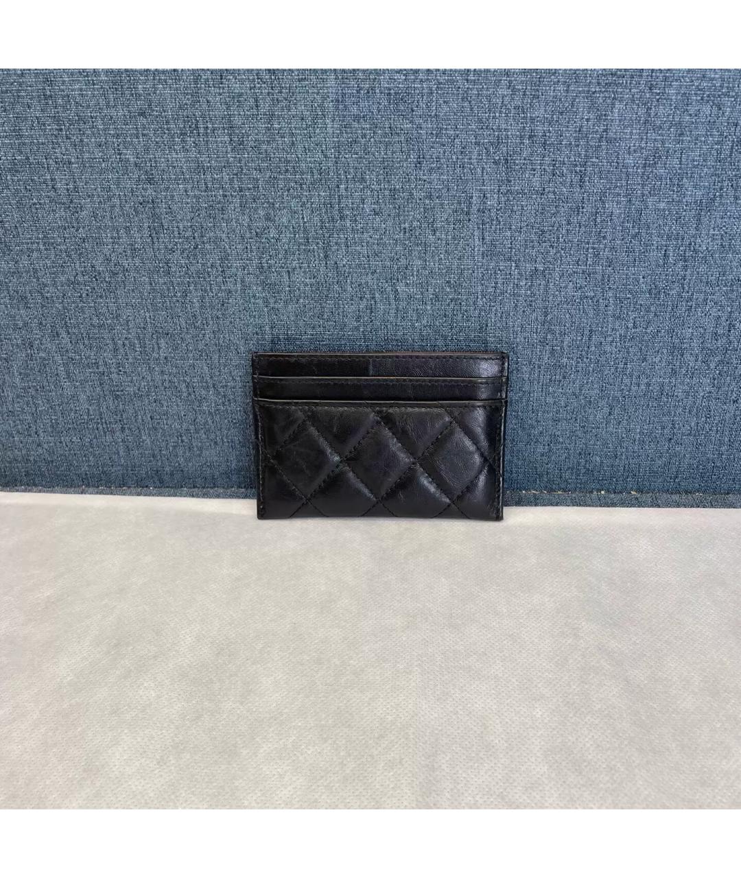 CHANEL Черный кожаный кардхолдер, фото 2