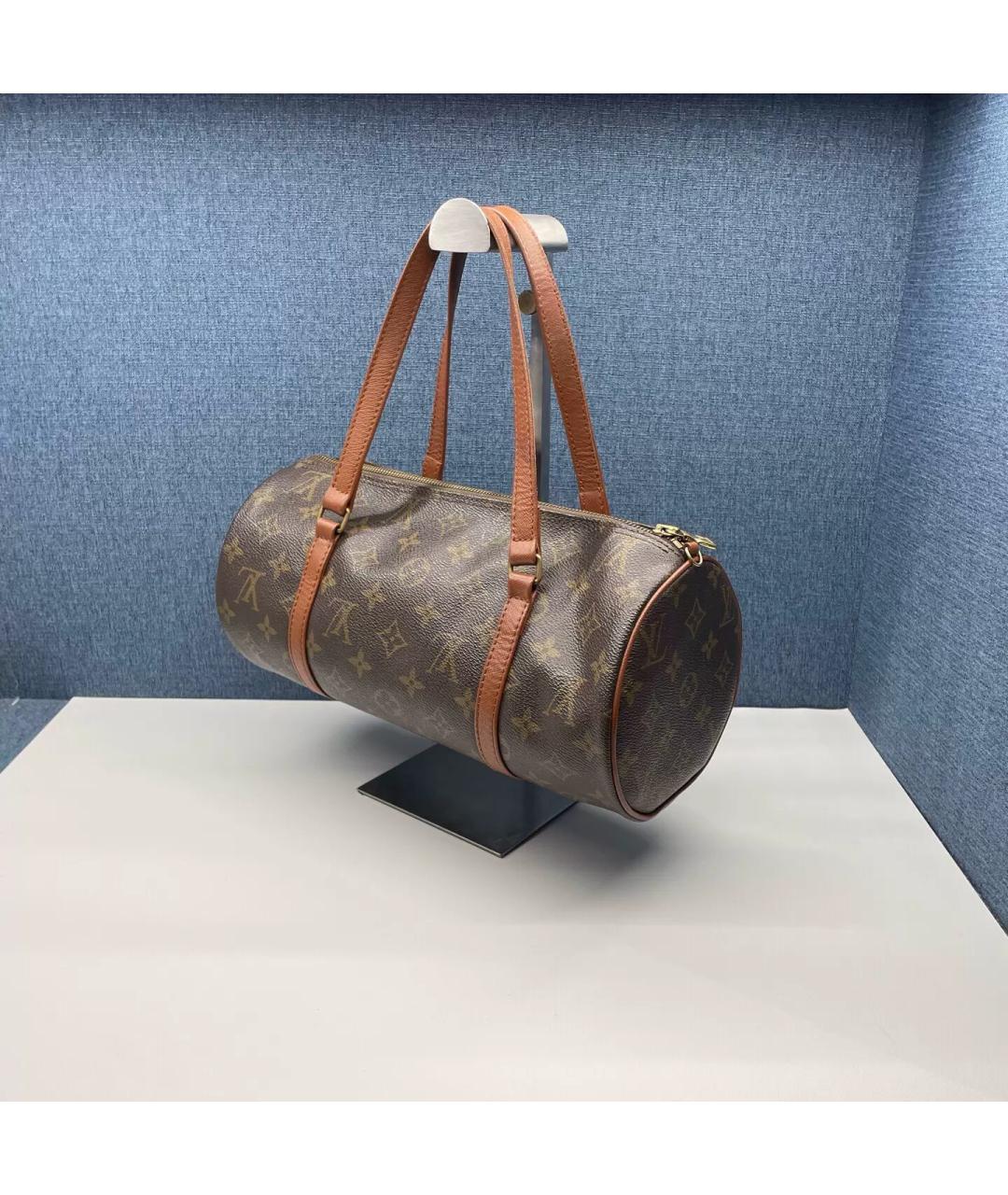 LOUIS VUITTON Коричневая канва сумка через плечо, фото 4