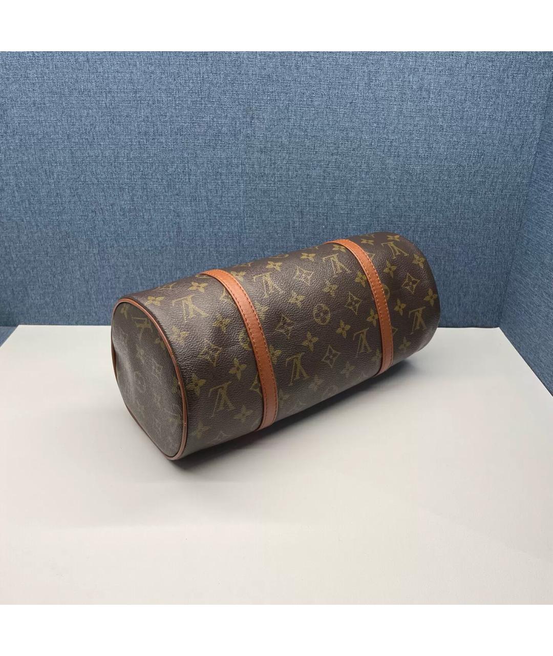 LOUIS VUITTON Коричневая канва сумка через плечо, фото 5