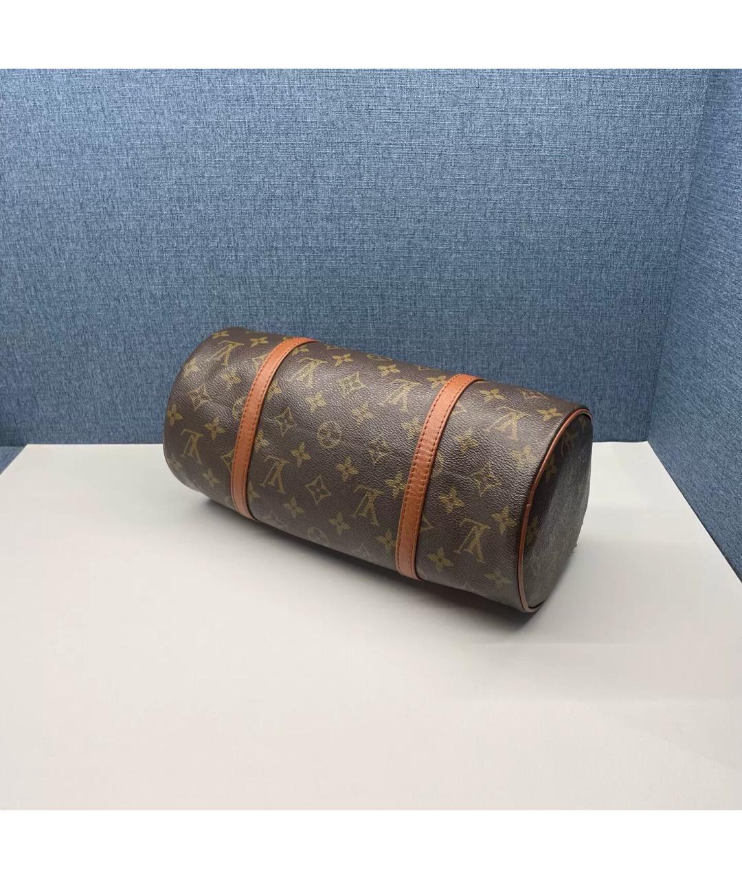 LOUIS VUITTON Коричневая канва сумка через плечо, фото 6