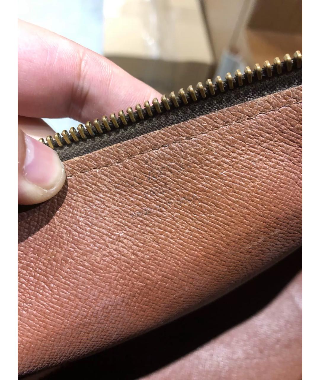 LOUIS VUITTON Коричневая канва сумка через плечо, фото 8