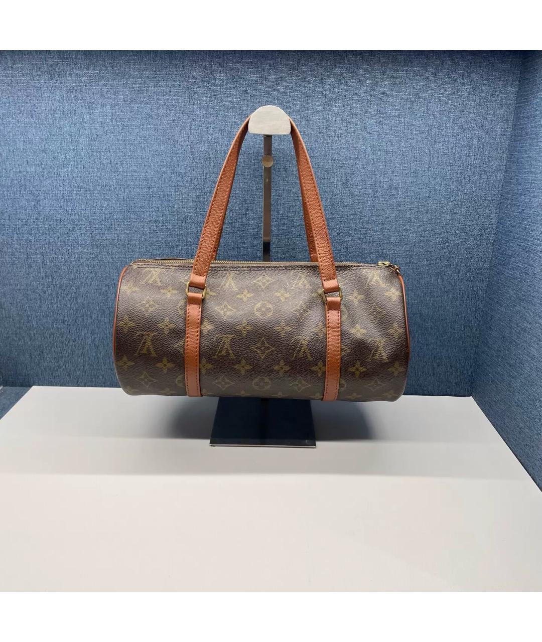 LOUIS VUITTON Коричневая канва сумка через плечо, фото 2