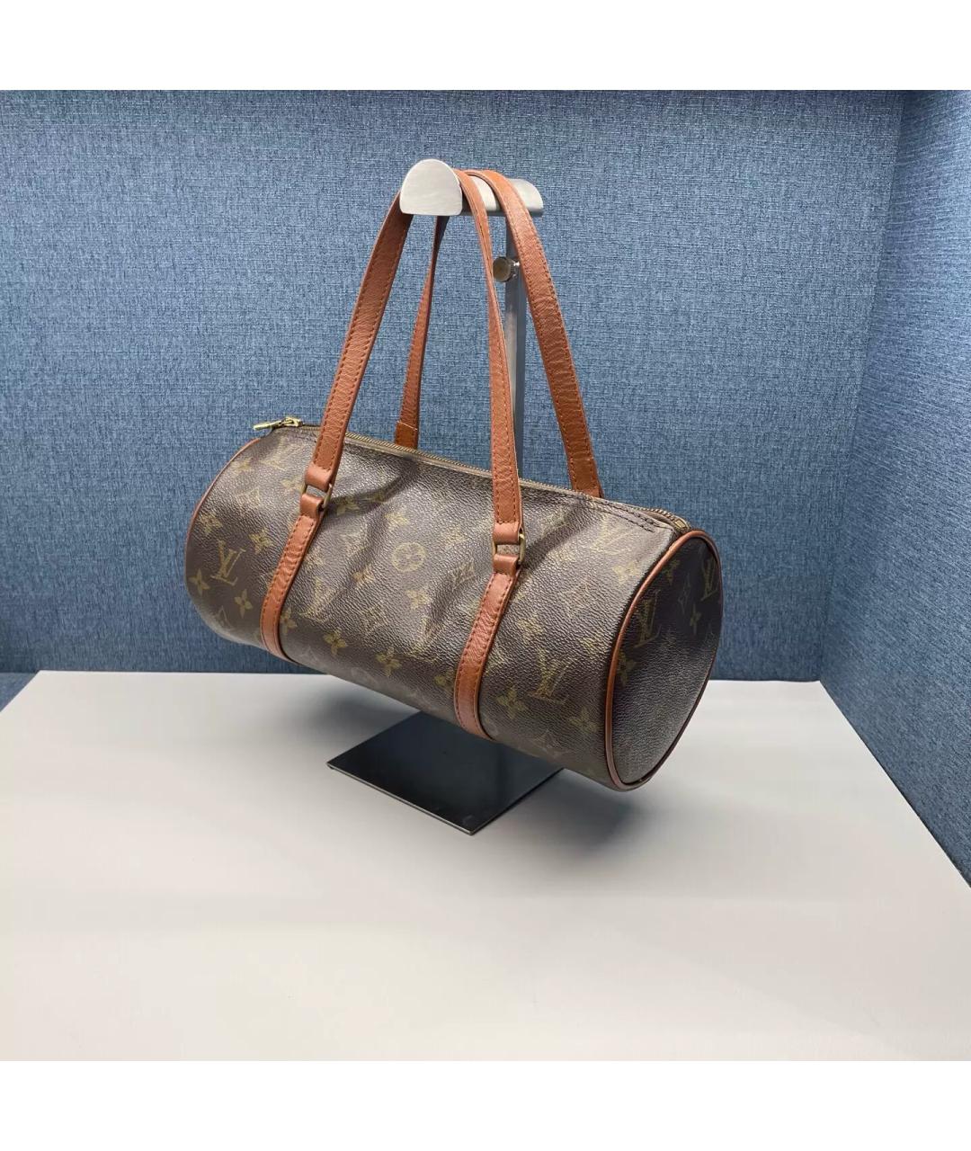 LOUIS VUITTON Коричневая канва сумка через плечо, фото 3