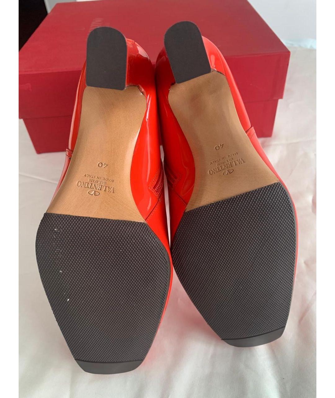 VALENTINO Красные ботильоны из лакированной кожи, фото 6