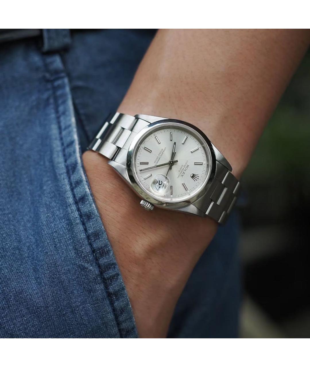 ROLEX Серебряные часы, фото 2
