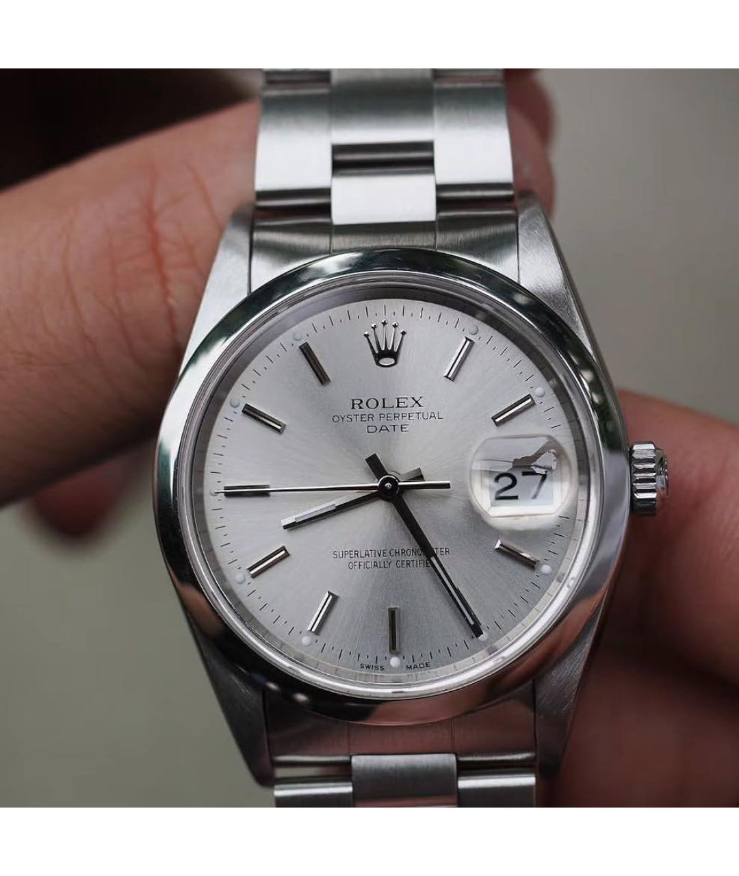 ROLEX Серебряные часы, фото 4