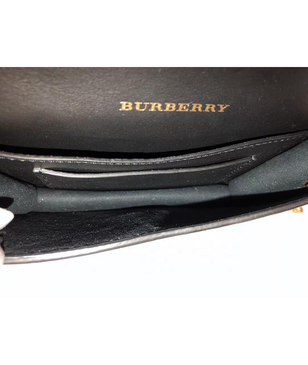 BURBERRY Золотая кожаная сумка через плечо, фото 7