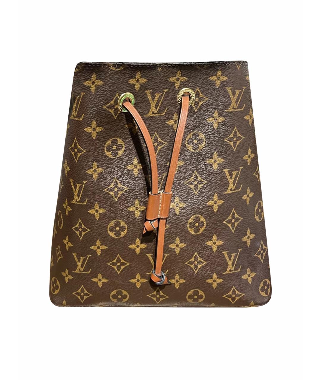 LOUIS VUITTON Коричневая канва сумка через плечо, фото 1