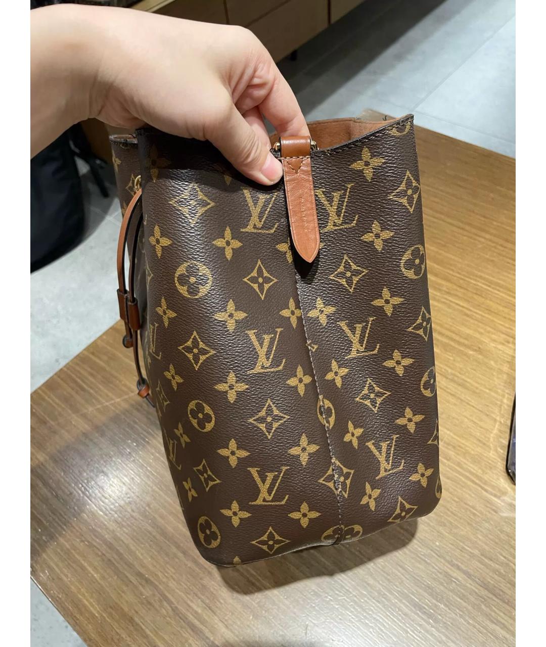 LOUIS VUITTON Коричневая канва сумка через плечо, фото 2